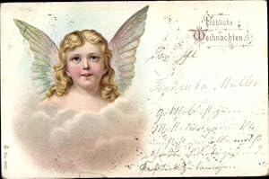Bild des Verkufers fr Ansichtskarte / Postkarte Glckwunsch Weihnachten, Engel mit Wolke zum Verkauf von akpool GmbH