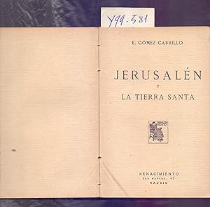 Immagine del venditore per JERUSALEN Y LA TIERRA SANTA venduto da Libreria 7 Soles