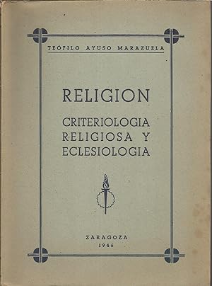 Imagen del vendedor de RELIGION -CRITERIOLOGIA RELIGIOSA Y ECLESIOLOGIA 2EDICION a la venta por CALLE 59  Libros