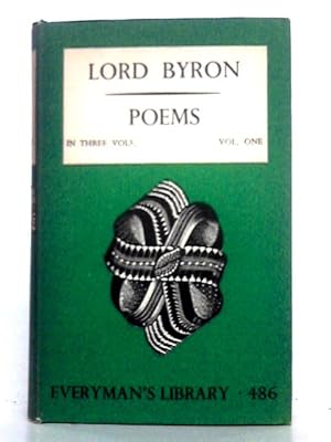 Bild des Verkufers fr Poems; Volume 1, Lord Byron zum Verkauf von World of Rare Books