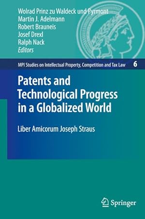 Bild des Verkufers fr Patents and Technological Progress in a Globalized World zum Verkauf von moluna