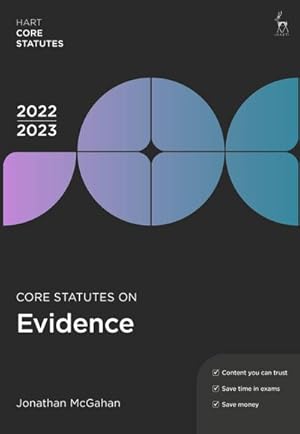 Bild des Verkufers fr Core Statutes on Evidence 2022-23 zum Verkauf von AHA-BUCH GmbH