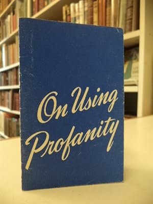 On Using Profanity