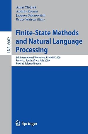 Image du vendeur pour Finate-State Methods and Natural Language Processing mis en vente par moluna