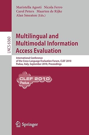 Bild des Verkufers fr Multilingual and Multimodal Information Access Evaluation zum Verkauf von moluna