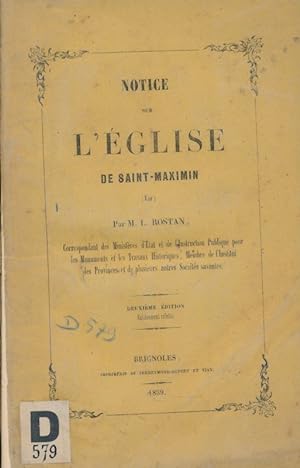Bild des Verkufers fr Notice sur l'glise de Saint Maximin (Var) zum Verkauf von LIBRAIRIE GIL-ARTGIL SARL