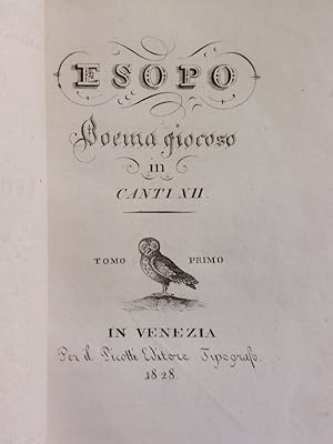 Esopo. Poema giocoso in canti XII.