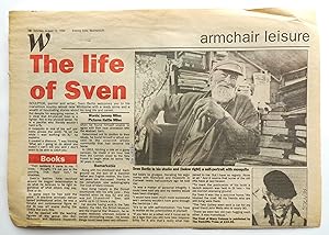 Seller image for The Life of Sven'. A review of 'The Coat of Many Colours' by Jeremy Miles, with portrait photograph by Hattie Miles. Extracted from the Evening Echo, Bournemoth, August 13, 1994. for sale by Roe and Moore