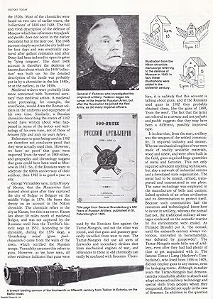 Seller image for The Firebird and the Bear: 600 Years of the Russian Artillery. An original article from History Today, 1982. for sale by Cosmo Books