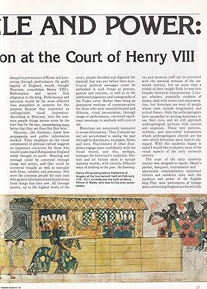 Imagen del vendedor de Visual Images of Spectacle and Power: Apollo and Soloman at the Court of Henry VIII, An original article from History Today, 1982. a la venta por Cosmo Books