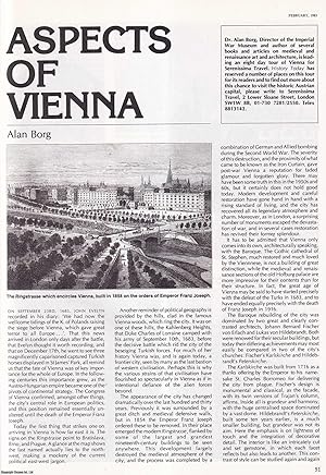 Seller image for Aspects of Vienna. An original article from History Today, 1983. for sale by Cosmo Books