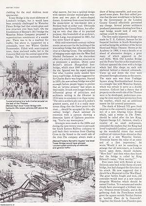 Imagen del vendedor de Crossing the Thames; London Bridges that might have been. An original article from History Today, 1982. a la venta por Cosmo Books