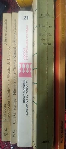 Imagen del vendedor de EL DARWINISMO (Con algunos subrayados ) + HISTORIA Y FILOSOFA DE LA CIENCIA + LA LGICA DE LO VIVIENTE (CON ABUNDANTES SUBRAYADOS) + FILOSOFA DE LA CIENCIA NATURAL + INTRODUCCIN HISTRICA A LA FILOSOFA DE LA CIENCIA a la venta por Libros Dickens