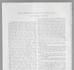 Image du vendeur pour The Christian League Of Connecticut, Complete in Three Parts mis en vente par Legacy Books II