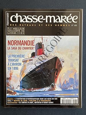 CHASSE-MAREE-N°183-DECEMBRE 2005-NORMANDIE LA SAGA DU CHANTIER-LA PREMIERE TRANSAT A L'AVIRON EN ...