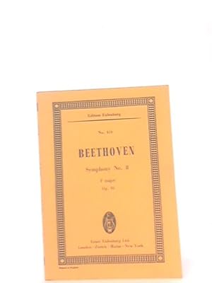 Bild des Verkufers fr Symphony No. 8 F Major Op 93 Miniature Score Edition Eulenburg No 416 zum Verkauf von World of Rare Books