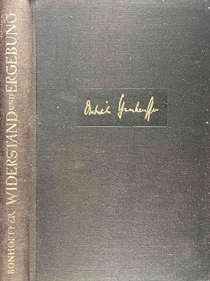 Bild des Verkufers fr Widerstand und Ergebung : Briefe u. Aufzeichngn aus d. Haft. Dietrich Bonhoeffer. Hrsg. v. Eberhard Bethge zum Verkauf von Logo Books Buch-Antiquariat