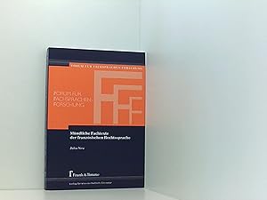 Mündliche Fachtexte der französischen Rechtssprache (Forum für Fachsprachen-Forschung)