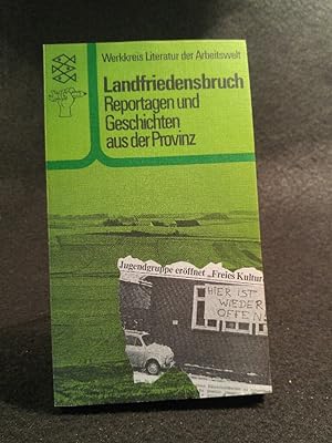 Bild des Verkufers fr Landfriedensbruch Geschichten aus der Provinz zum Verkauf von ANTIQUARIAT Franke BRUDDENBOOKS