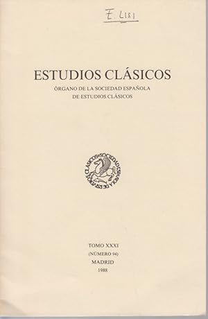 Immagine del venditore per Las lenguas clsicas en el curriculum escolar. [De: Estudios Clsicos, tomo 31, nmero 94]. venduto da Fundus-Online GbR Borkert Schwarz Zerfa