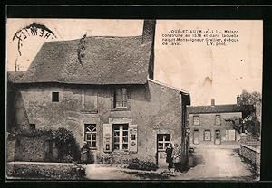 Seller image for Carte postale Joi-Etiau, Maison construite en 1578 dans laquelle naquit Monseigneur Grellier, eveque de Laval for sale by Bartko-Reher