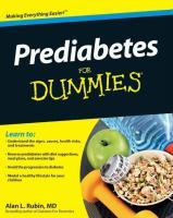 Bild des Verkufers fr Prediabetes For Dummies zum Verkauf von moluna