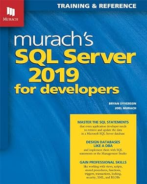 Bild des Verkufers fr Murach\ s SQL Server 2019 for Developers zum Verkauf von moluna
