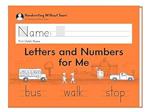 Seller image for Handwriting Without Tears Letters and Numbers - Kindergarten for sale by Pieuler Store
