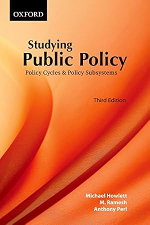 Immagine del venditore per Studying Public Policy: Policy Cycles and Policy Subsystems venduto da Pieuler Store