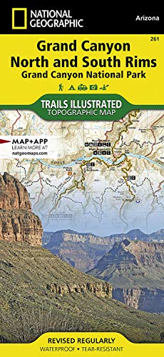 Image du vendeur pour Grand Canyon, North and South Rims [Grand Canyon National Park] (National Geographic Trails Illustrated Map) mis en vente par Pieuler Store