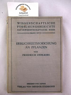 Imagen del vendedor de Erblichkeitsforschung an Pflanzen : Ein Abriss ihrer Entwicklung in den letzten 15 Jahren Wissenschaftliche Forschungsberichte / Naturwissenschaftliche Reihe ; Band 18 a la venta por Chiemgauer Internet Antiquariat GbR