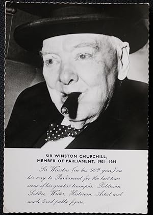 Sir Winston Churchill Postcard Real Photo