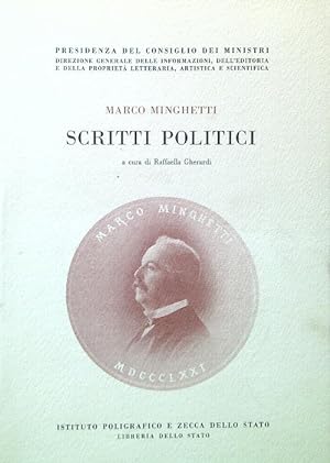 Bild des Verkufers fr Scritti politici zum Verkauf von Librodifaccia