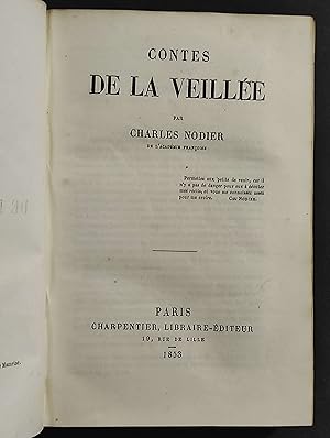 Contes De La Veillee - C. Nodier - Ed. Charpentier - 1853