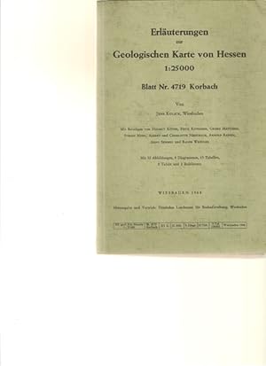 Erläuterungen zur Geologischen Karte von Hessen 125000. Blatt Nr. 4719 KORBACH.