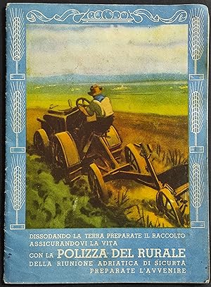 Polizza del Rurale - Riunione Adriatica di Sicurtà - 1934