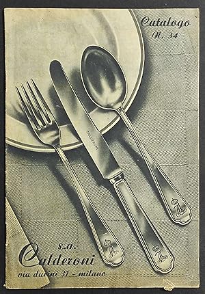 Catalogo N.34 Calderoni - Suppl. Catalogo "Pioggia di Luce" - 1940