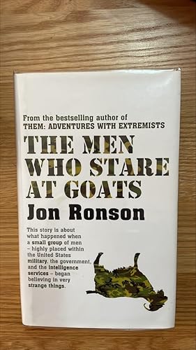 Seller image for The Men Who Stare At Goats for sale by Signed and Delivered Books