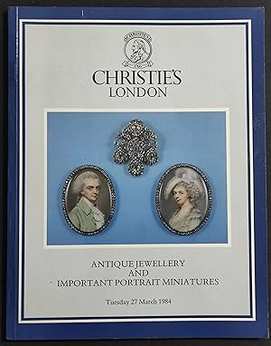 Christie's - Antique Jewellery and Important Portrait Miniatures - 1984