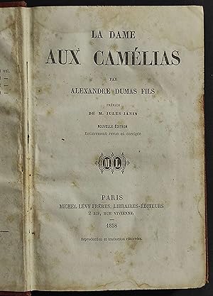 La Dame Aux Camelias - A. Dumas Fils - Ed. Michel Levy Freres - 1858