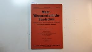 Wehrwissenschaftliche Rundschau, Zeitschrift für die Europäische Sicherheit. 9. Jahrgang, Oktober...