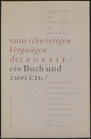 Vom schwierigen Vergnügen der Poesie. CD 1: Gedichte. Die Stimmen der Dichter von W. H. Auden bis...