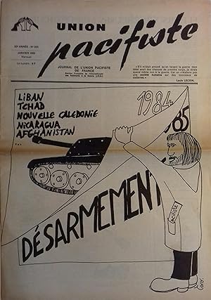 Union pacifiste. N° 205. Journal mensuel de l'Union pacifiste de France - Section française de l'...