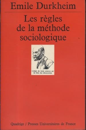 Immagine del venditore per Les rgles de la mthode sociologique. venduto da Librairie Et Ctera (et caetera) - Sophie Rosire