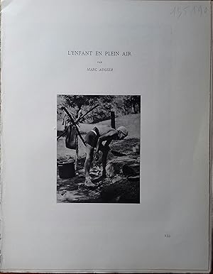 L'enfant en plein air. Chapitre extrait de l'ouvrage "Visage de l'Enfance".