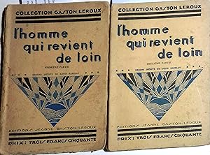 L'homme qui revient de loin. En deux volumes. Vers 1930.