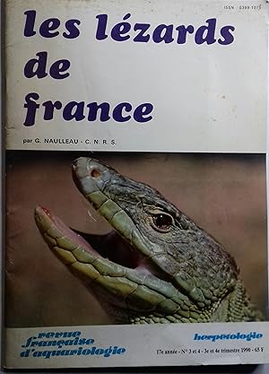 Les lézards de France. Numéro spécial de la revue française d'aquariologie-herpétologie. 3e trime...