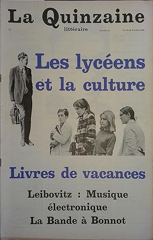 La Quinzaine Littéraire N° 54. Juillet 1968.