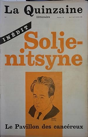 La Quinzaine Littéraire N° 58. Octobre 1968.