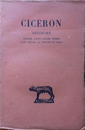 Seller image for Discours. Tome 3 seul. Seconde action contre Verrs. Livre second : La prture de Sicile. for sale by Librairie Et Ctera (et caetera) - Sophie Rosire